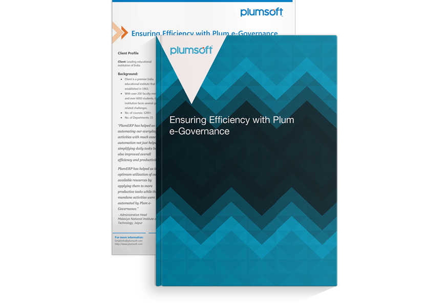 Ensuring Efficiency with Plum e-Governance - MNIT, Jaipur